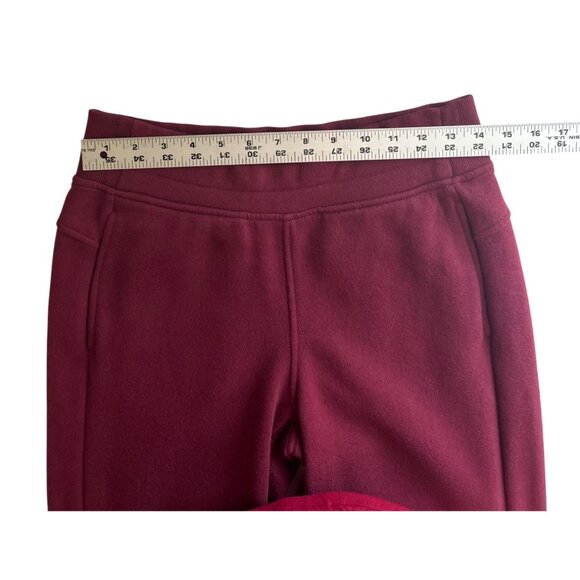 Tek Gear Ultrasoft Fleece Burgundy Pants Small Athleisure Workout Wear - Picture 4 of 6